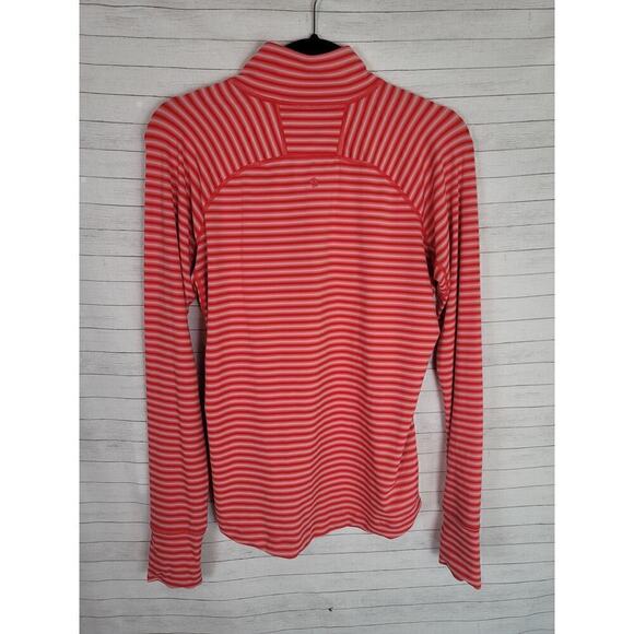 MOUNTAIN HARDWEAR RED STRIPE 1/4 ZIP PULLOVER, SZ MEDIUM - Picture 9 of 13